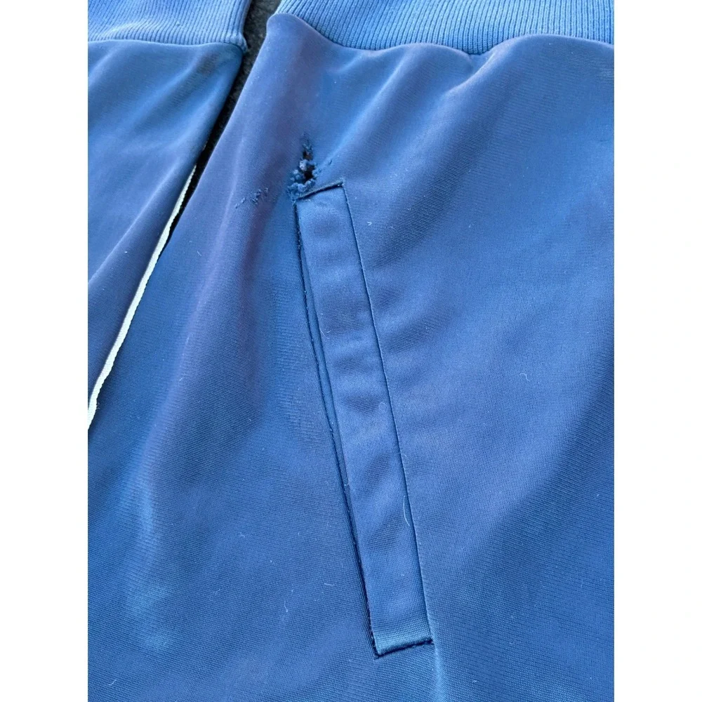 Vintage 80s Adidas ATP Keyrolan Track Jacket Blue White Stripes Mens Medium USA